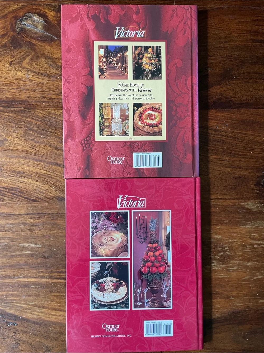 2 Christmas With Victoria Books Vintage 1997 and 1999 Hardcover